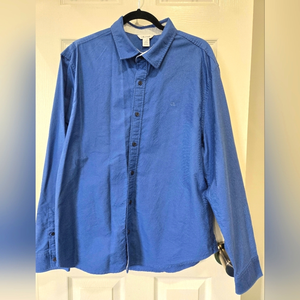 Calvin Klein Blue Casual Button Down Shirt